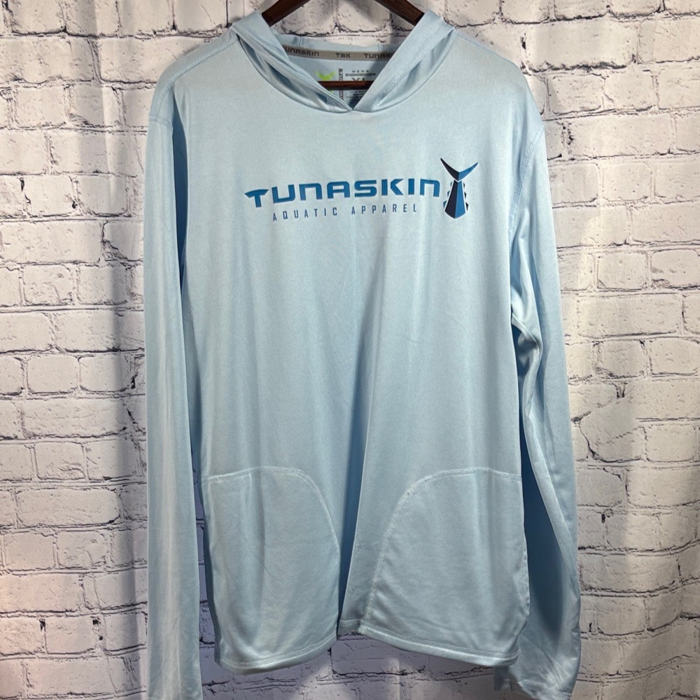 TunaSkin Light Blue Performance Hoodie -